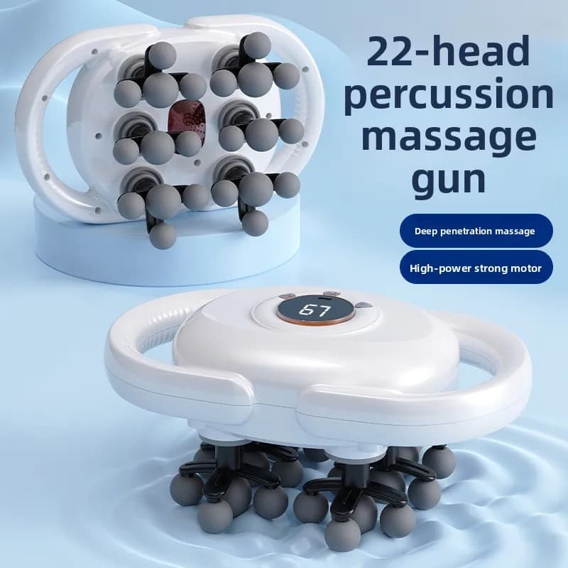 2026 Rechargeable Massage Gun 12 Speed Levels, High Frequency Muscle Massager for Back Body Fitness Muscle Relaxation