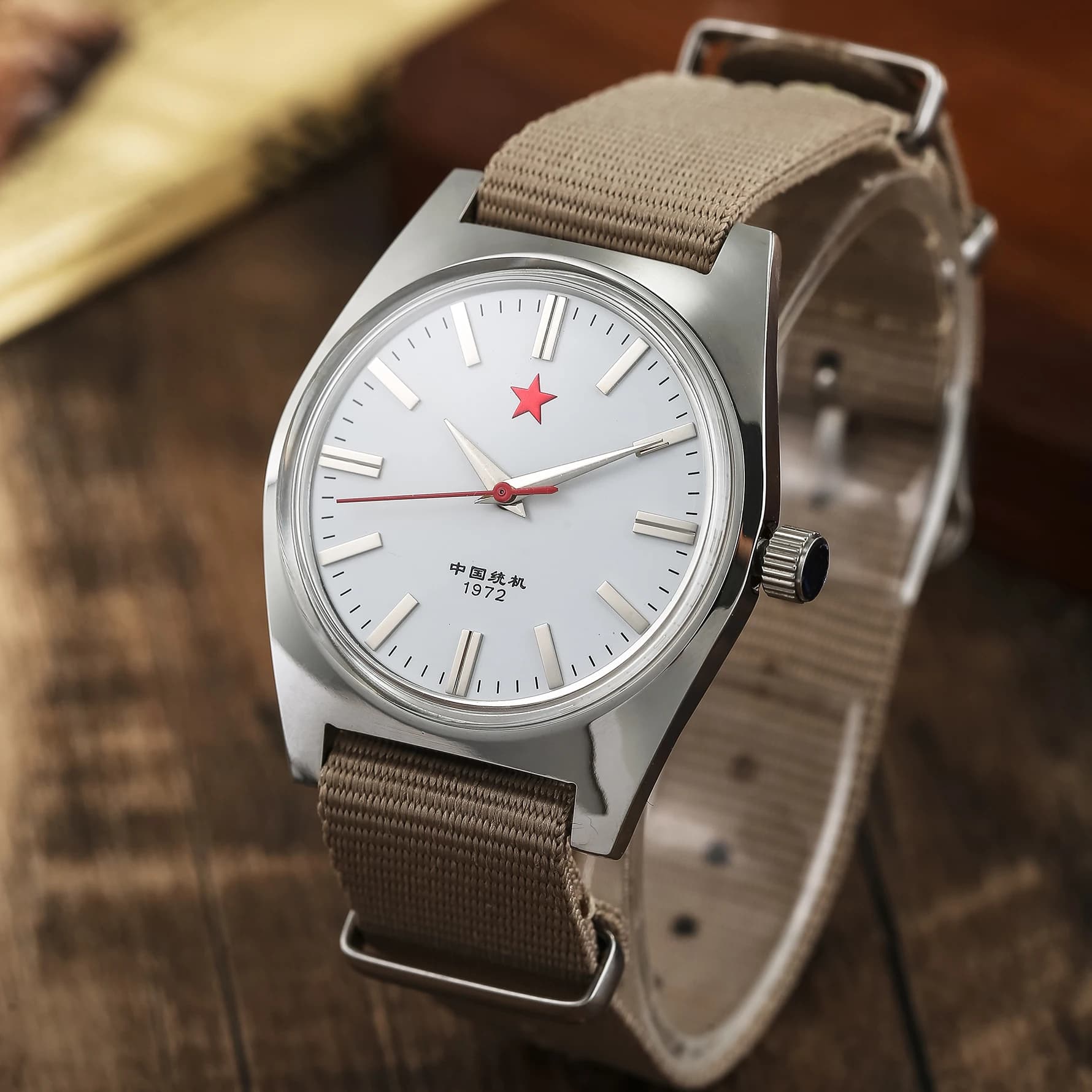 Orologio Meccanico a Carica Manuale 36MM 7120 Impermeabile Design Bauhaus per Uomo all'Ingrosso
