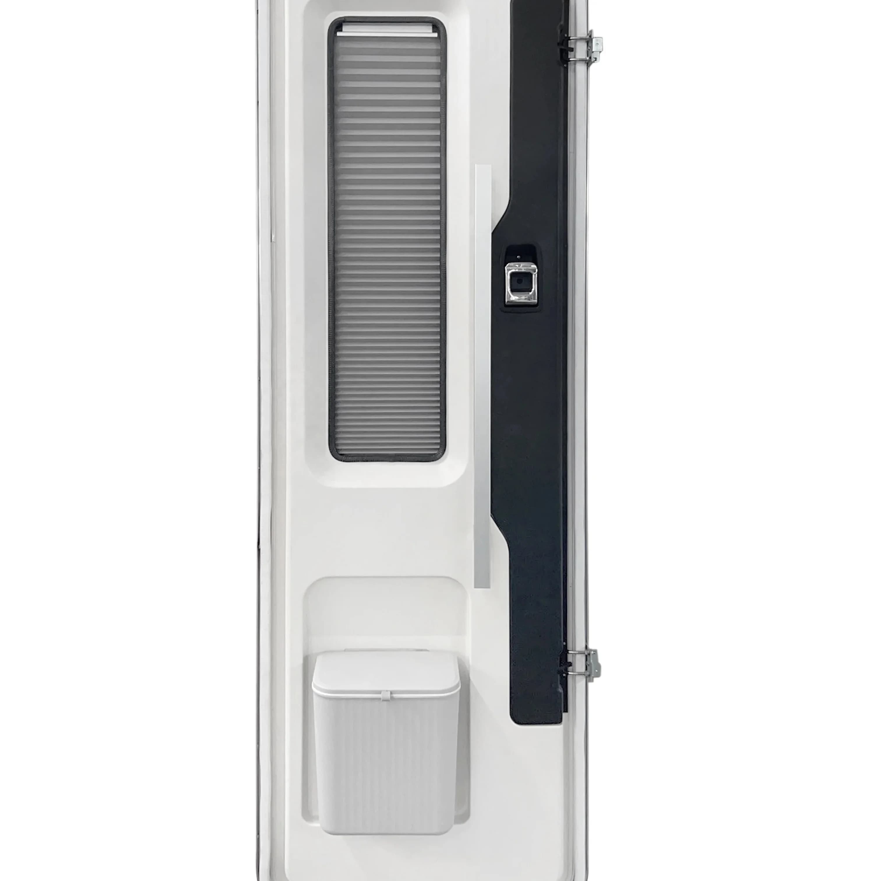 Stile europeo in lega di alluminio bianco 4R90 porta roulotte doppio vetri vetro temperato acrilico cerniera sinistra serrature E-Mark certificato