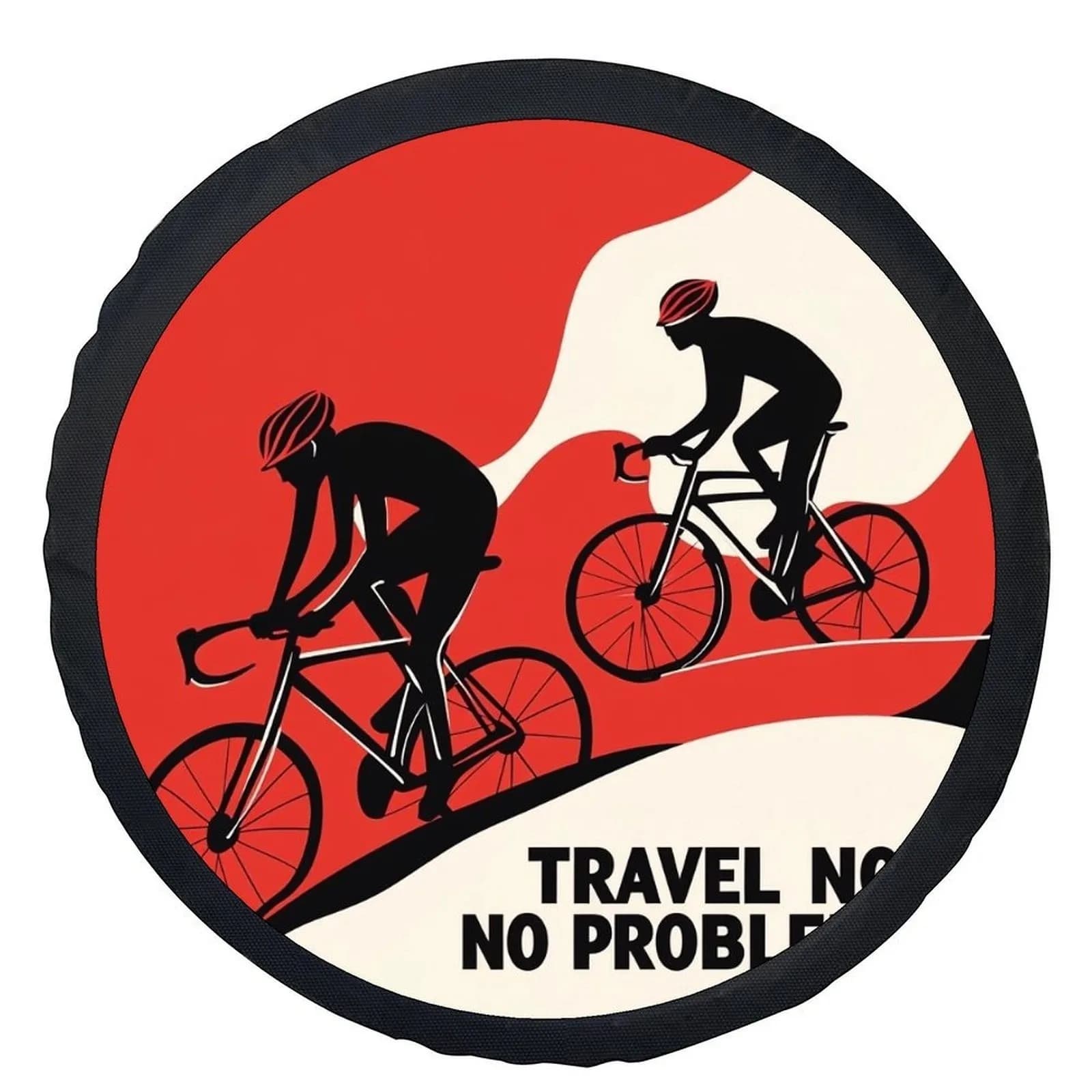 Copriruota Universale per Bicicletta e Auto, Protezione per Ruota di Scorta, Design Artistico per Ciclisti