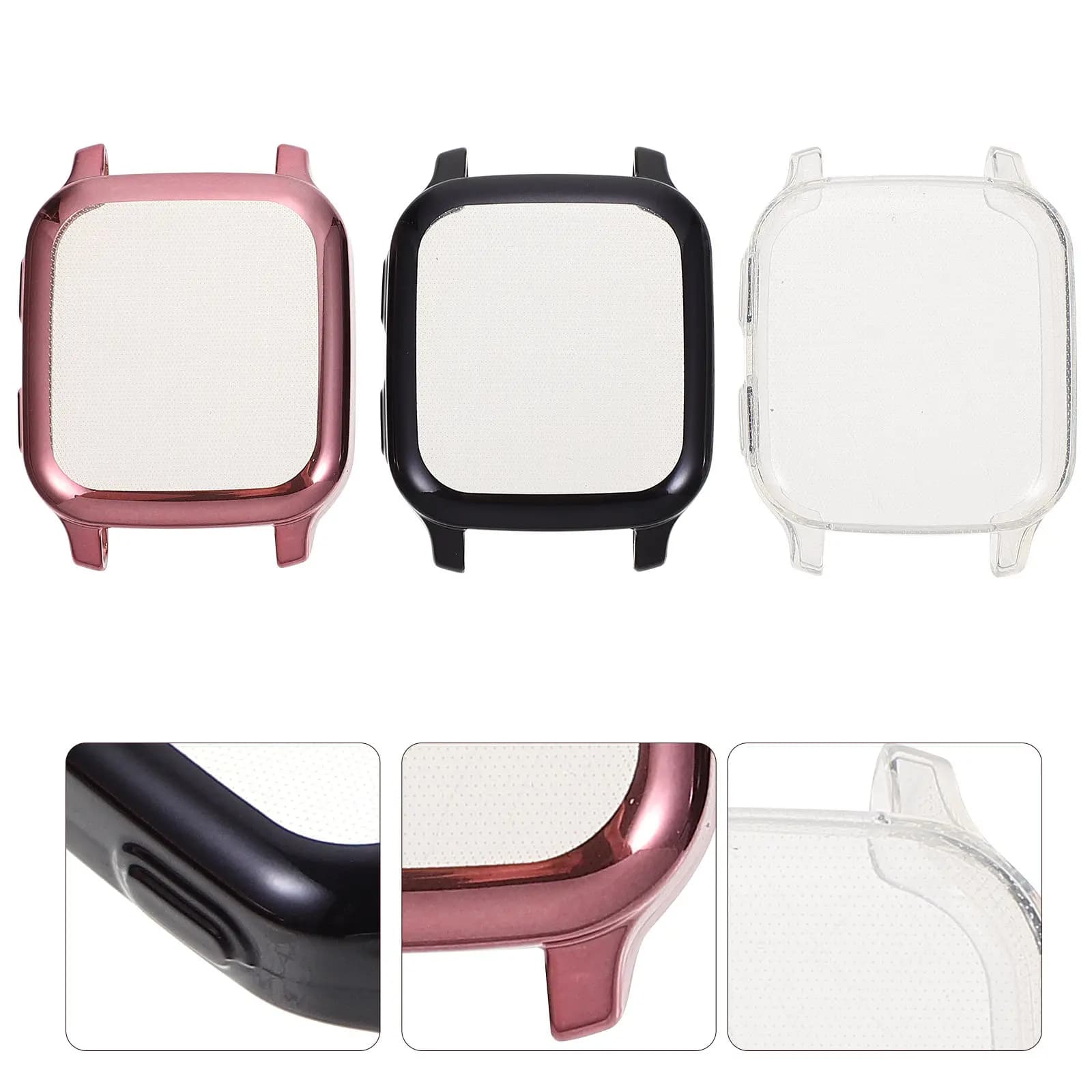 3 piece TPU watch protective case, anti-fall cover, smartwatch protective caps, compatible with TPU watch case
