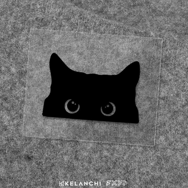 1 Pezzo Adesivo Divertente Gatto Nero Cartoon per Auto, Moto Elettrica, Baule, Computer, Finestrino, Impermeabile, Decalcomania per Carrozzeria