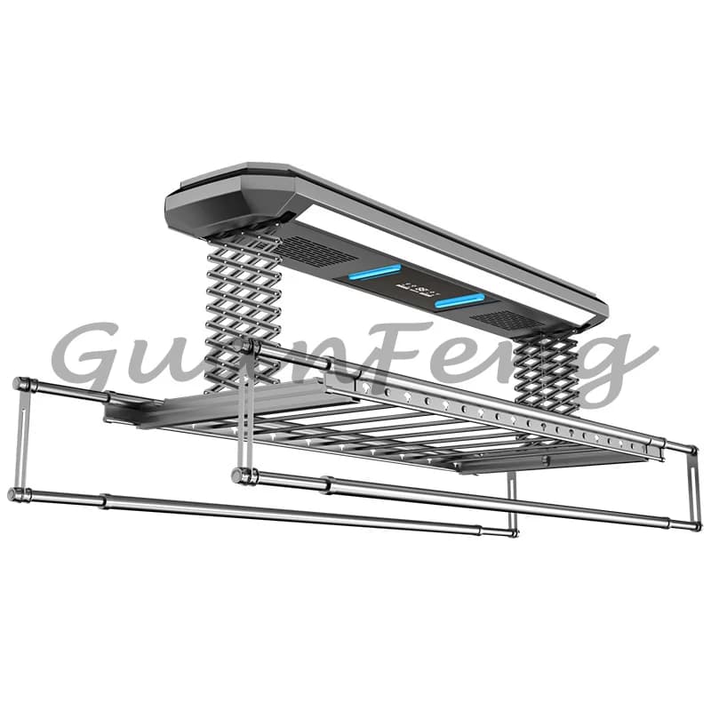 Hanger drying rack Intelligent electric automatic clothes dryer Remote control lifting Extensible folding drying rack