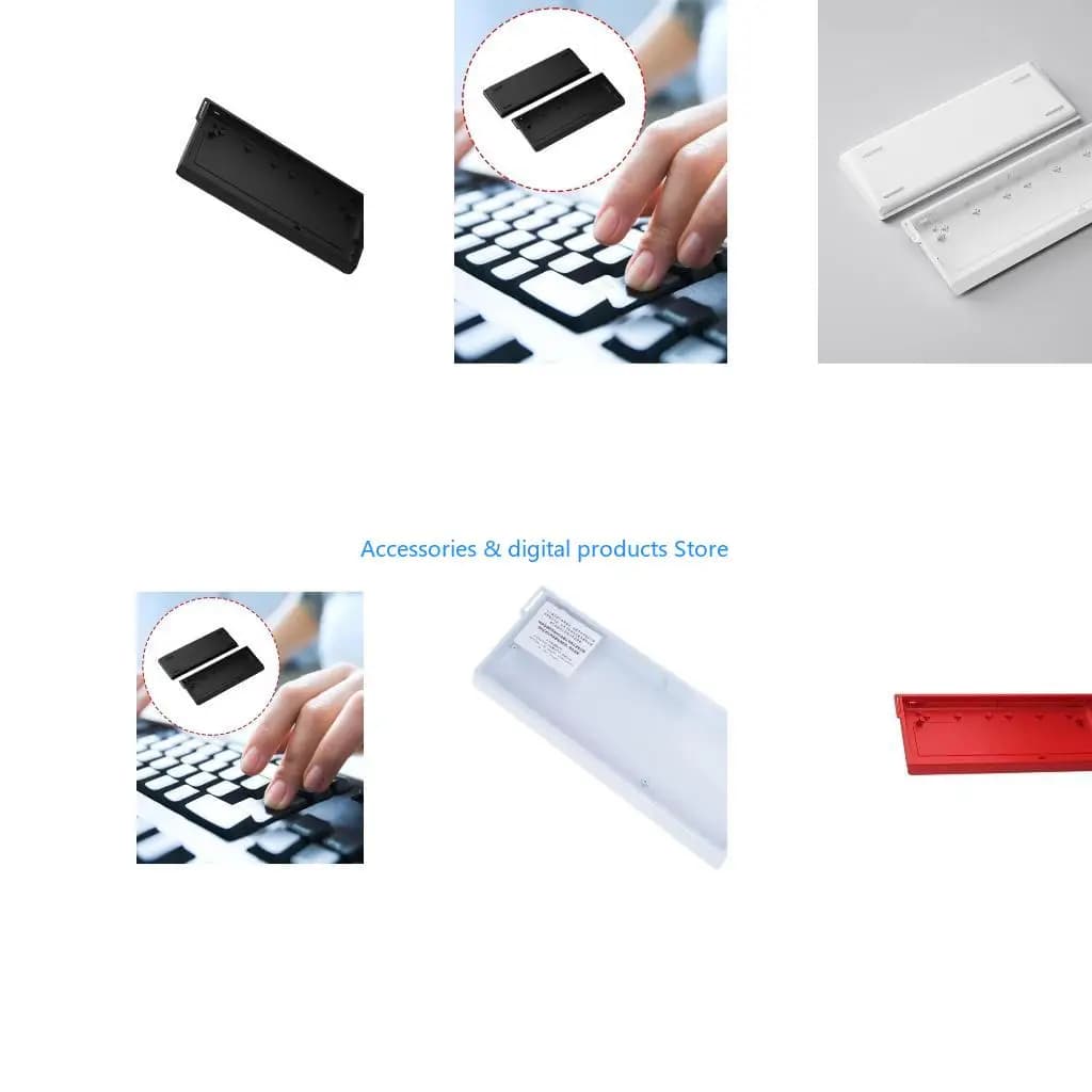 77JD Aluminum Mechanical Keyboard Shell Modern Gaming Keyboard Case Replacement for 60HE MAD60 Mechanical Keyboard