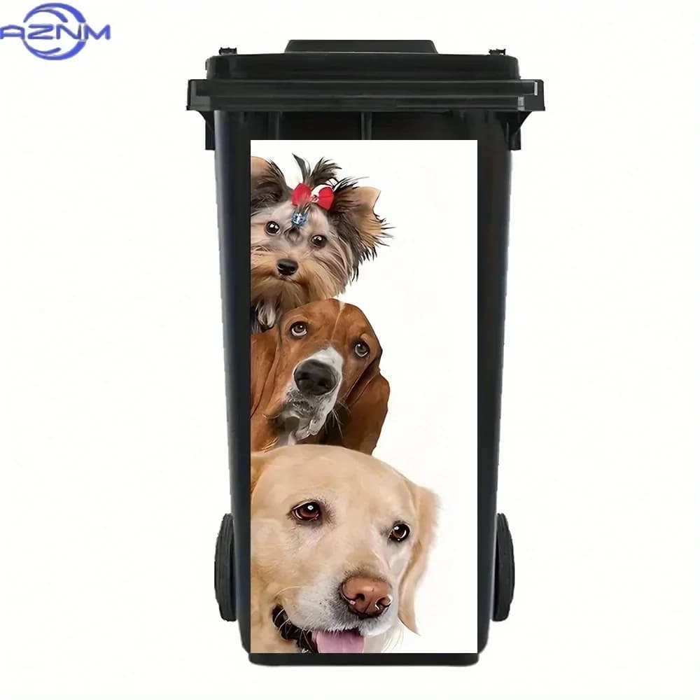Multi‑Scene Household Decal Decorative Trash‑Can Sticker for Apartment Interior Ornament