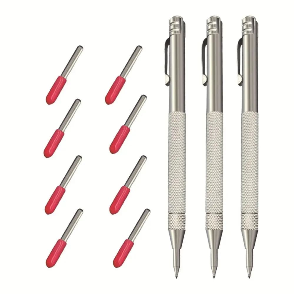 Magnetic Diamond Scribing Pen Replaceable Dedicated Tungsten Carbide Nib Stylus Pen Durable Portable Cutting Marker Pencil Tile