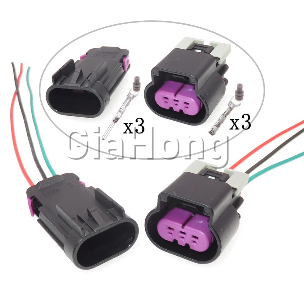 1 Set 3 vie connettore sigillato sensore carburante automatico 15326808 15326813 13519047 presa cablaggio pompa olio Auto