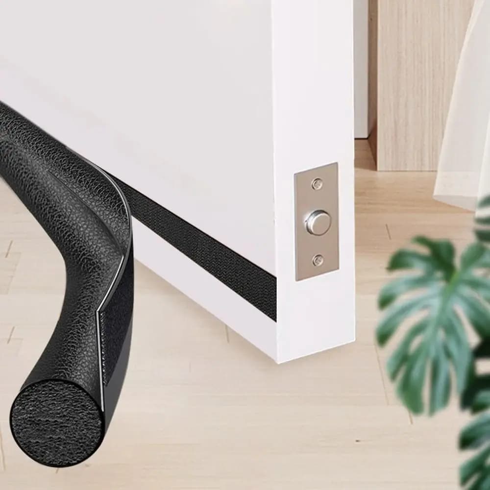 Leather Door Seal Strip Windproof Foam Under Door Draft Stopper Wear Resistance Multifunctional Sound Insulation Sealing Strip