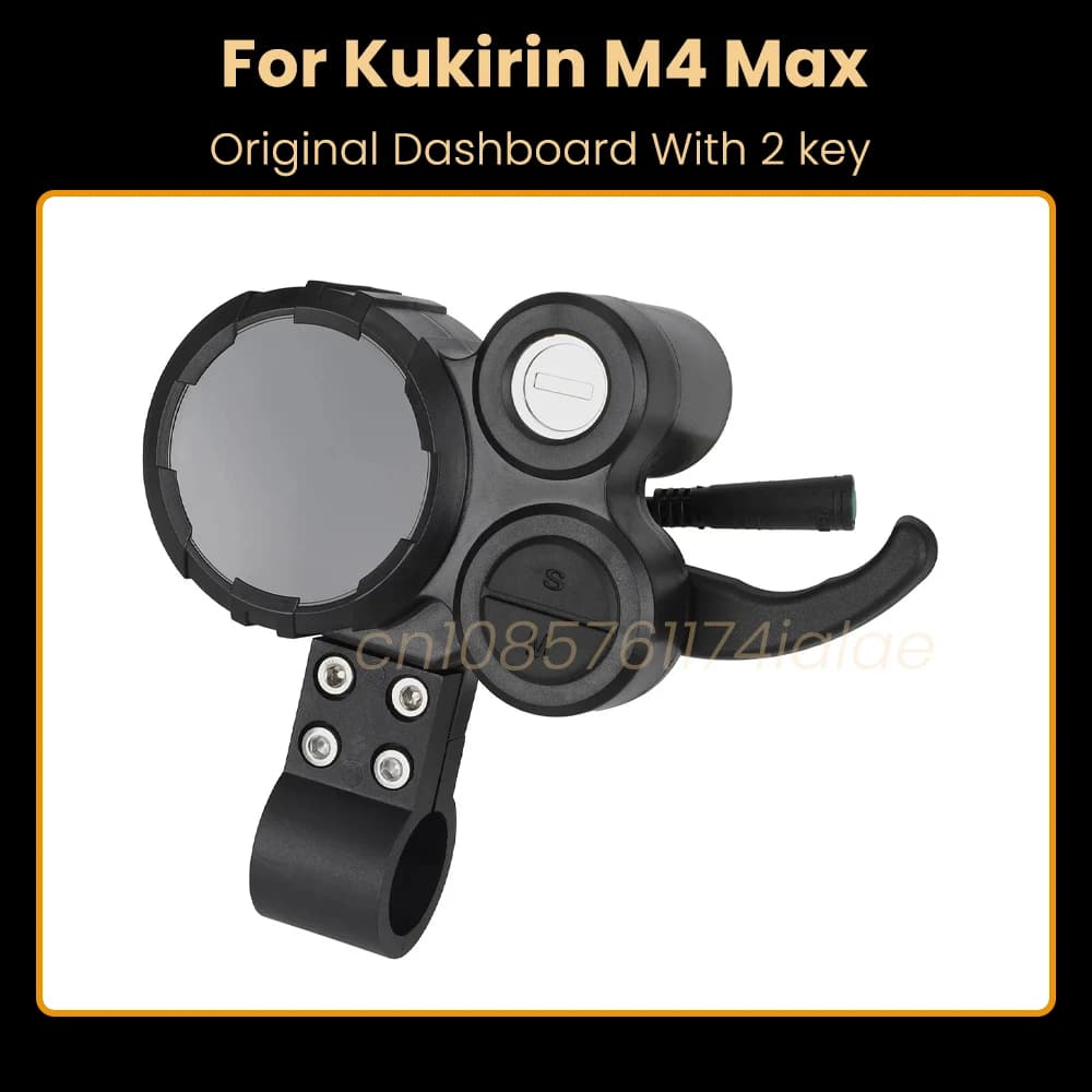 Cruscotto Originale con 2 Tasti per Monopattino Elettrico Kukirin M4 Max, Display LED a 5 Pin, Cavo da 8cm, Ricambio per Kickscooter