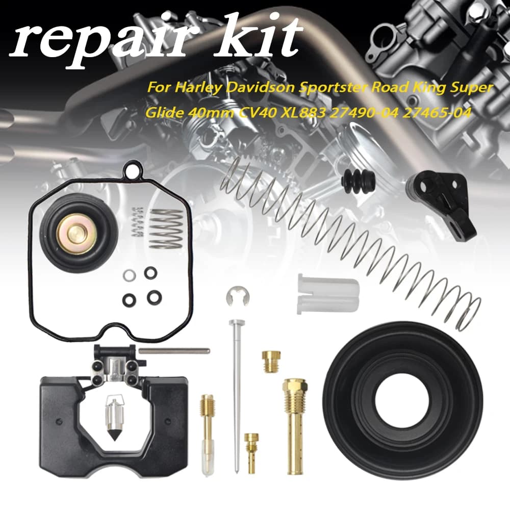 Motorcycle 1 Set Carburetor Repair Fix Kit Rebuild Tool For Davidson CV40 27421-99C CV 40
