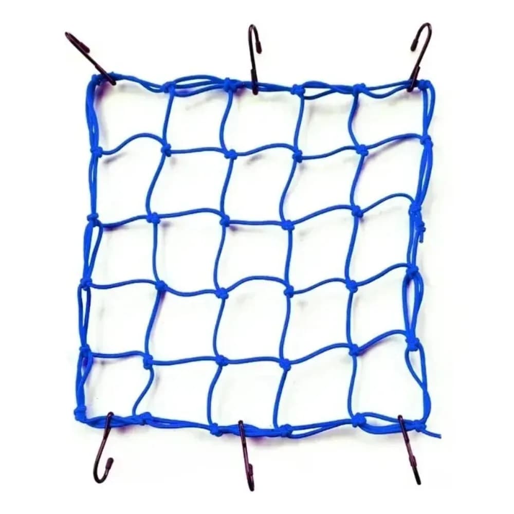 Universal Motorcycle Net for Tank, Helmet & Decoration, Elastic Net Cover with Hooks, Practical Storage Accessory