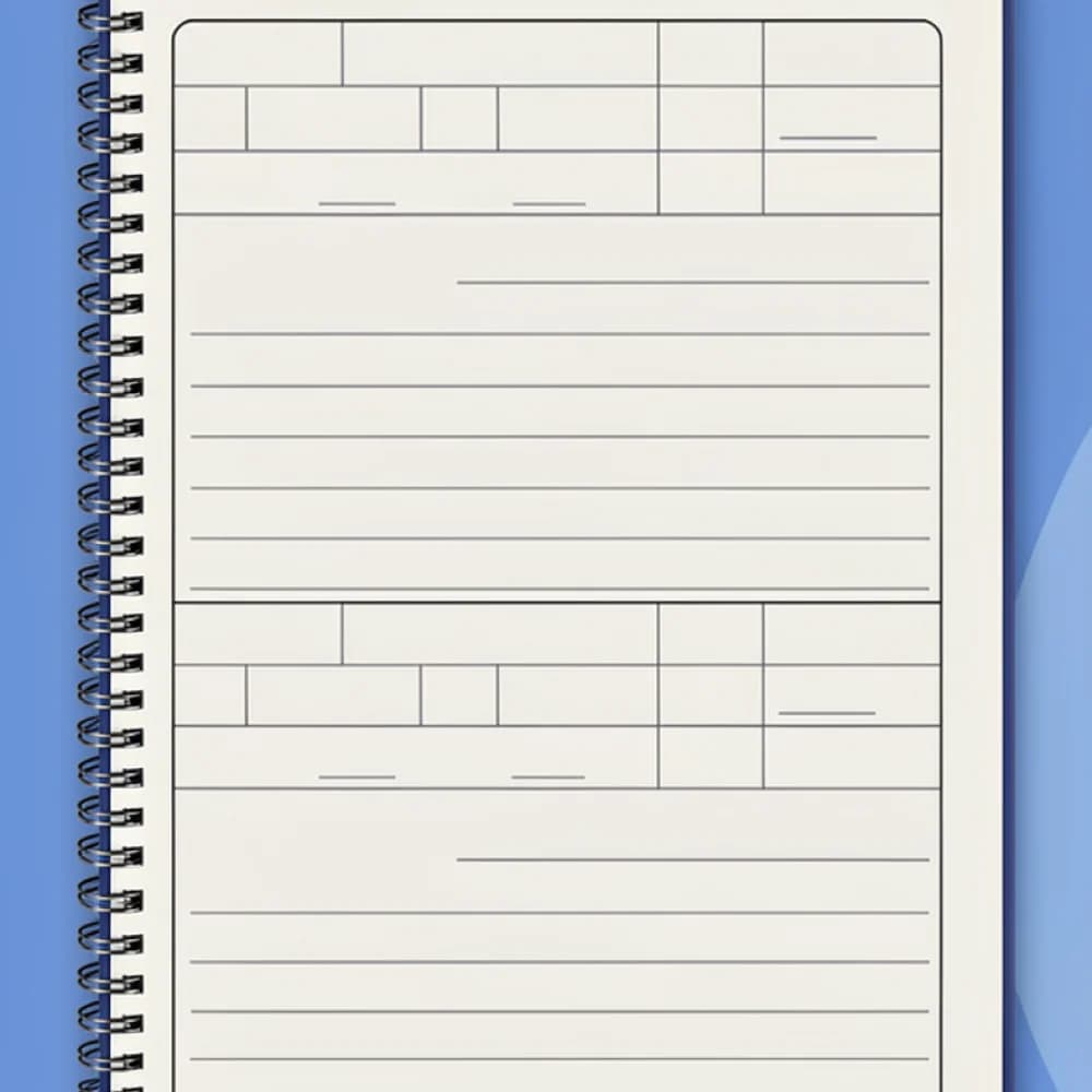 Premium Hardcover Coil Reading Record Journal Diary Planner For Note Taking Parent Child Reading School Stationery