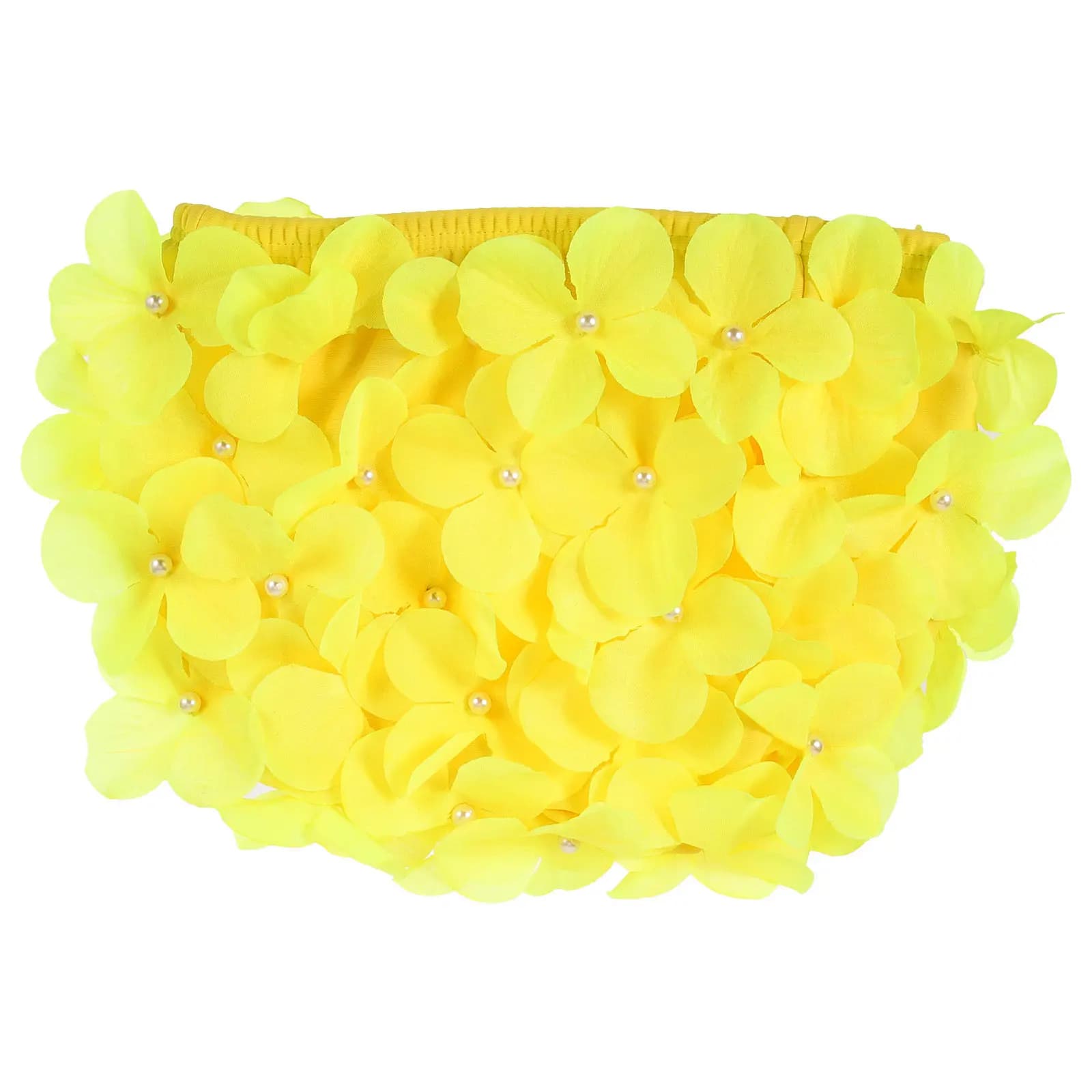 Cuffia da Nuoto Floreale per Donne, Morbida ed Elastica, Riutilizzabile, Protezione per Capelli, Adatta per Capelli Lunghi, Trecce e Dreadlocks