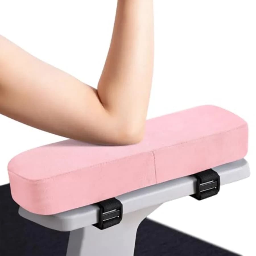 Ergonomic Office Chair Armrest Pads, Memory Foam Arm Rest Covers, Non-Slip Armrest Cushion with Adjustable Buckles and Straps,