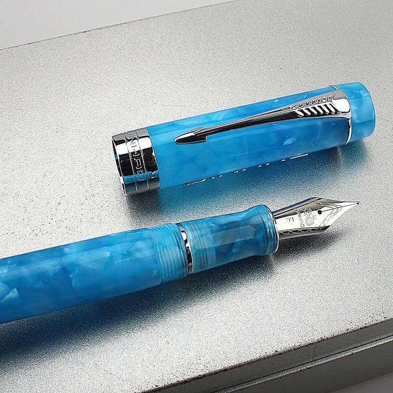 New 4 Colour Jinhao 100 Centennial Resin Fountain Pen EF/F/M Nib Fine Golden Clip Business Office Gift Pen for Graduate Ink Pen