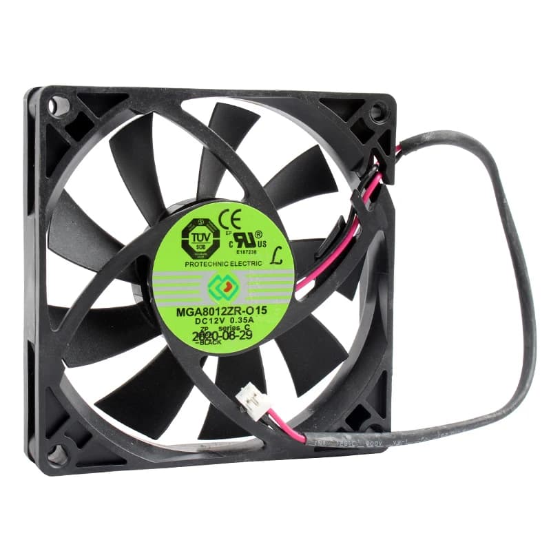 MGA8012ZR-O15 8cm 80mm fan 80x80x15mm DC12V 0.35A 2lines 43.61CFM 39.7dBA 4000rpm High speed cooling fan for power supply
