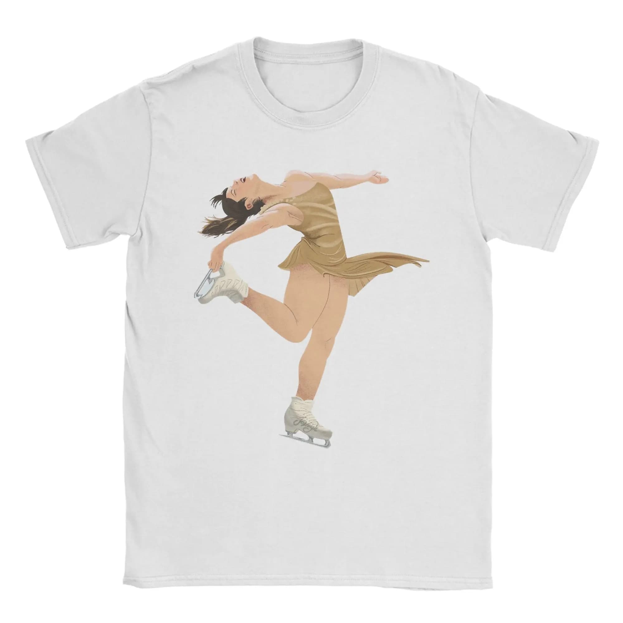 T-shirt da uomo Alysa Liu per pattinaggio artistico, 100% cotone, abbigliamento alla moda, maniche corte, girocollo, t-shirt per adulti
