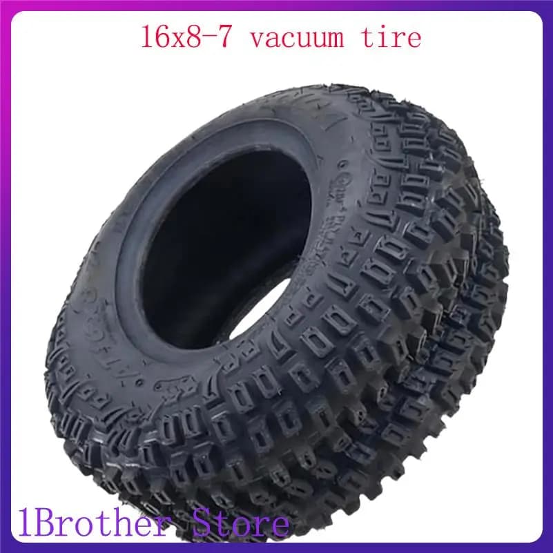 Accessori per ATV a quattro ruote: pneumatici sottovuoto 16X8-7 con mozzo ruota universale per kart, auto da turismo e pneumatici per spazzaneve