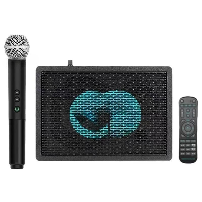 Scheda audio altoparlante dal vivo macchina all-in-one set di microfoni wireless a segmento U canto registrazione Karaoke all'aperto