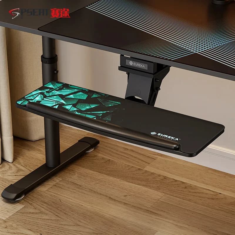Supporto per Tastiera Multifunzione da Scrivania, Estensione per Scrivania da Gaming, Poggiapolsi Regolabile a 360 Gradi, Accessori per Giochi