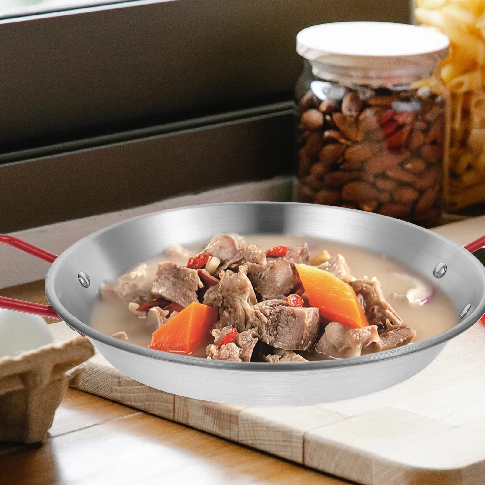 Stainless Steel Frying Pan 20Cm Flat Bottom Nonstick Skillet Ideal for Fried Eggs Sandwiches Pancakes Omelets Cooking Fun