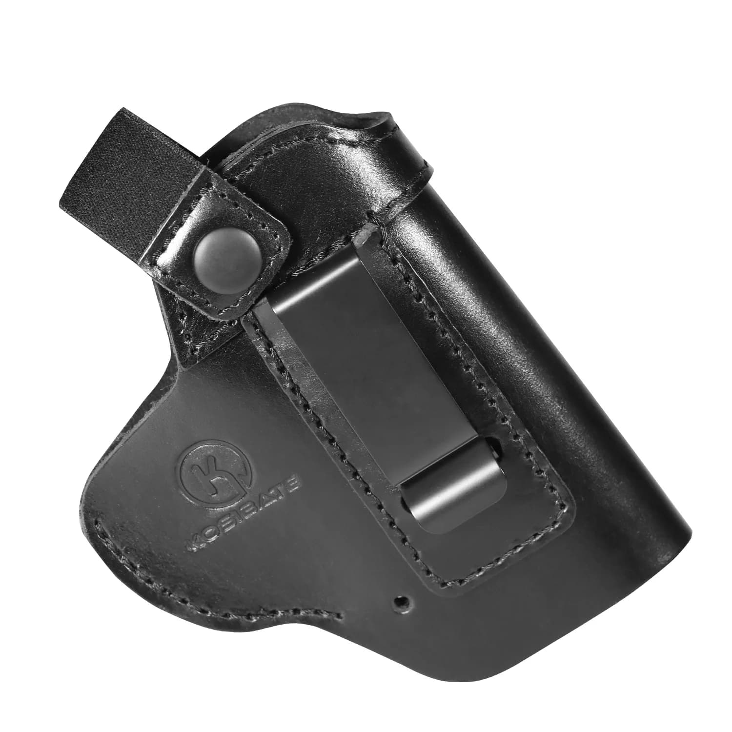Tactical Concealed Waist-mounted Quick-release Holster for Realistic CS Gun Case, Genuine Leather Waist Strap, Two Compartments