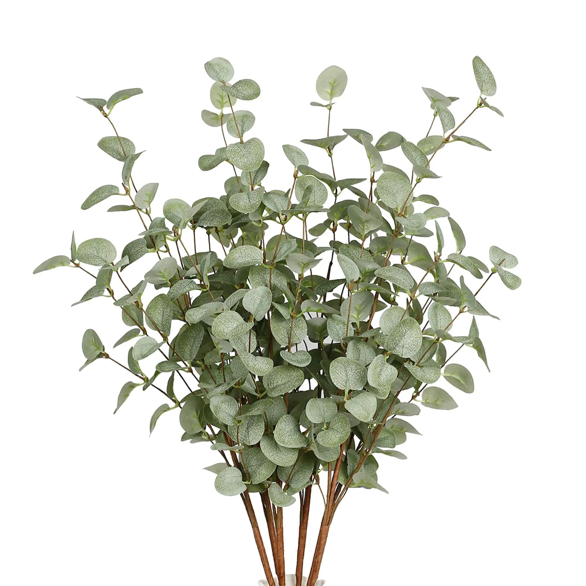 Steli di eucalipto finto Piante artificiali Decorazioni di eucalipto finto Verde di seta Bouquet da sposa Decorazioni per la casa Composizioni floreali fai da te