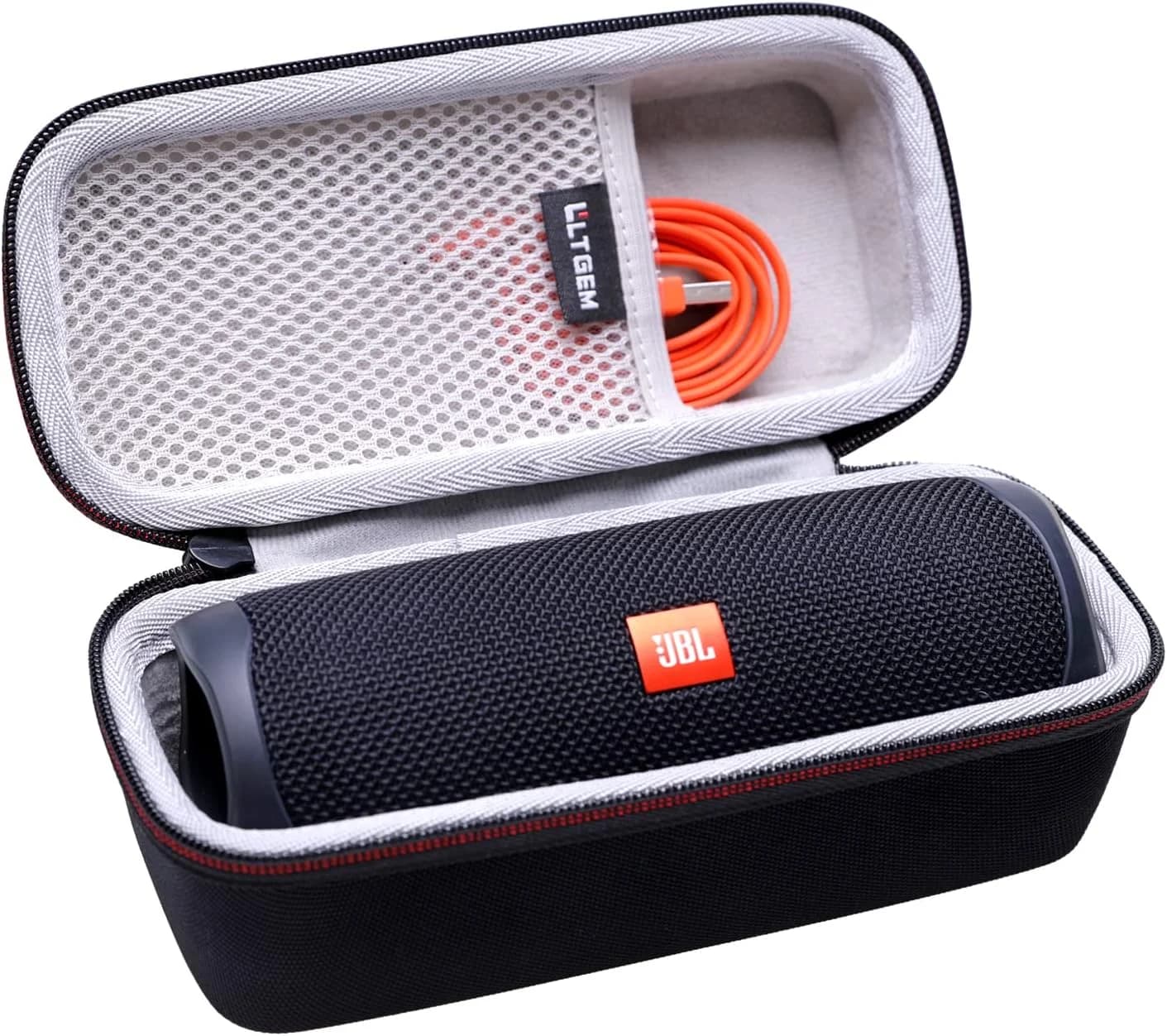 LTGEM Case Compatible with JBL Flip 7/5 / 6 / Grip Waterproof Portable Bluetooth Speaker, Office Travel Carrying Storage Bag -