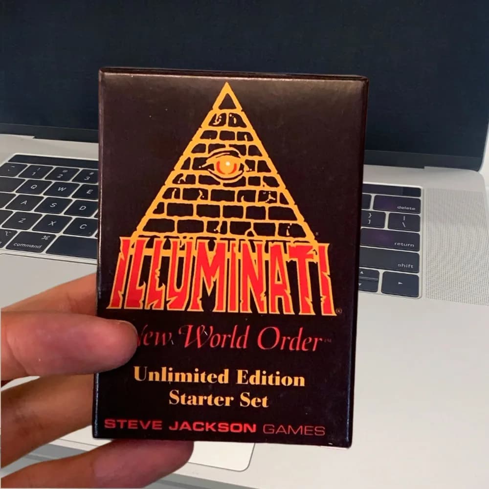 English Version 110pcs Illuminati 1995 Edition Party Tabletop Game Friends Gathering Collectible Card Enthusiast Holiday Gift
