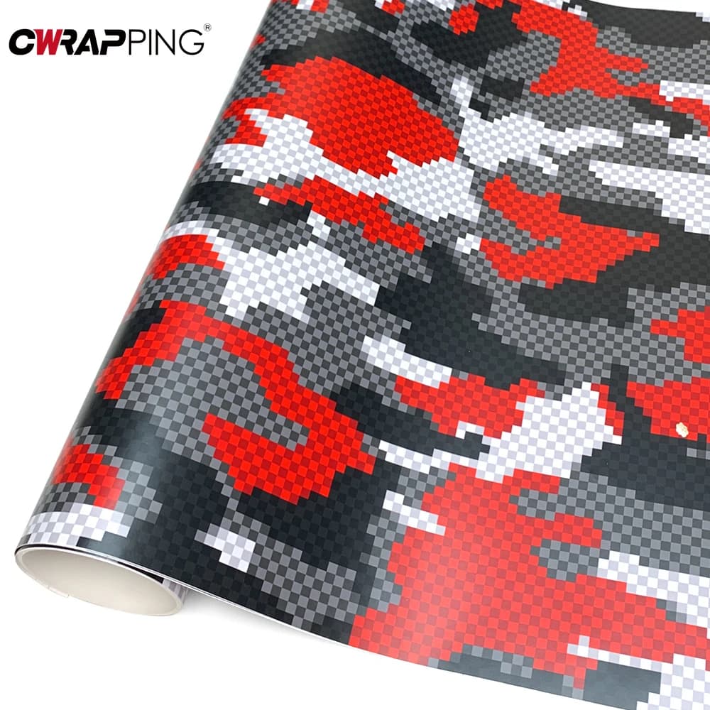 Pellicola per Wrapping Auto con Motivo Tetris, per Skateboard, Caschi Moto, Decorazione Fai-da-Te Impermeabile in Vinile, Accessori per Auto