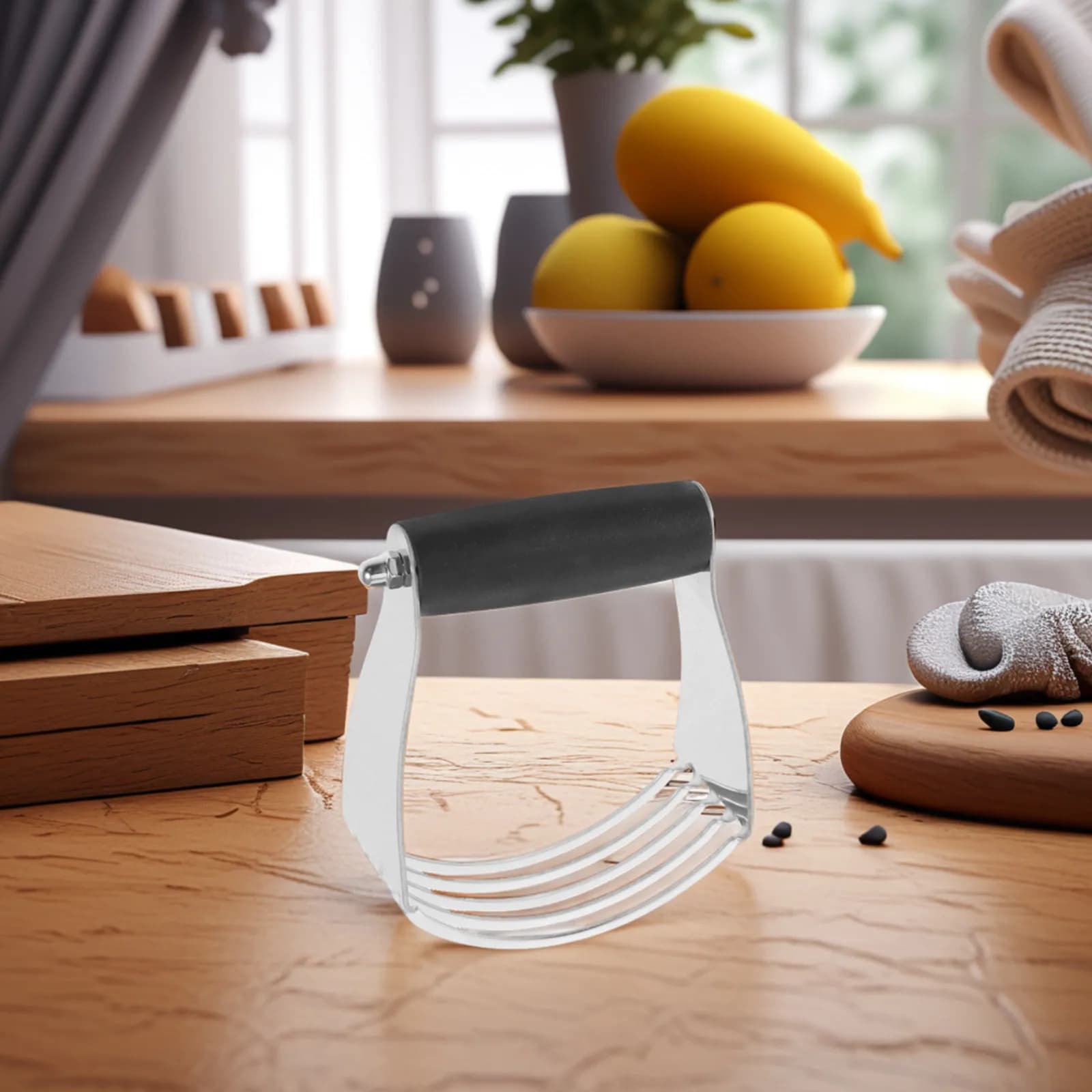 Heavy Duty Stainless Steel Dough Blender Pastry Cutter Butter Mixer Flour Scraper Kitchen Baking Tool for Efficient Mixing