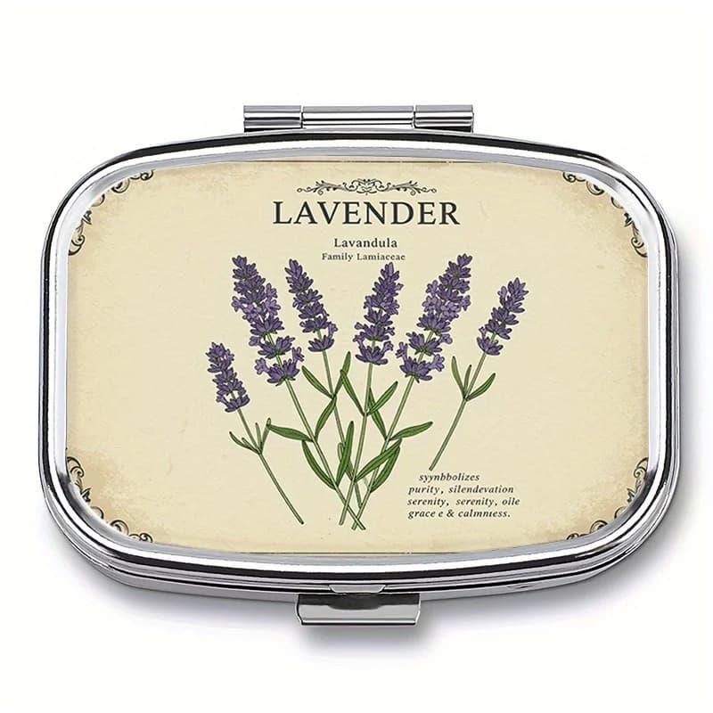 Organizzatore settimanale per pillole da viaggio, graziosa scatola portapillole giornaliera AM/PM, piccola custodia per pillole per vitamine, integratori, graziosa scatola per medicinali