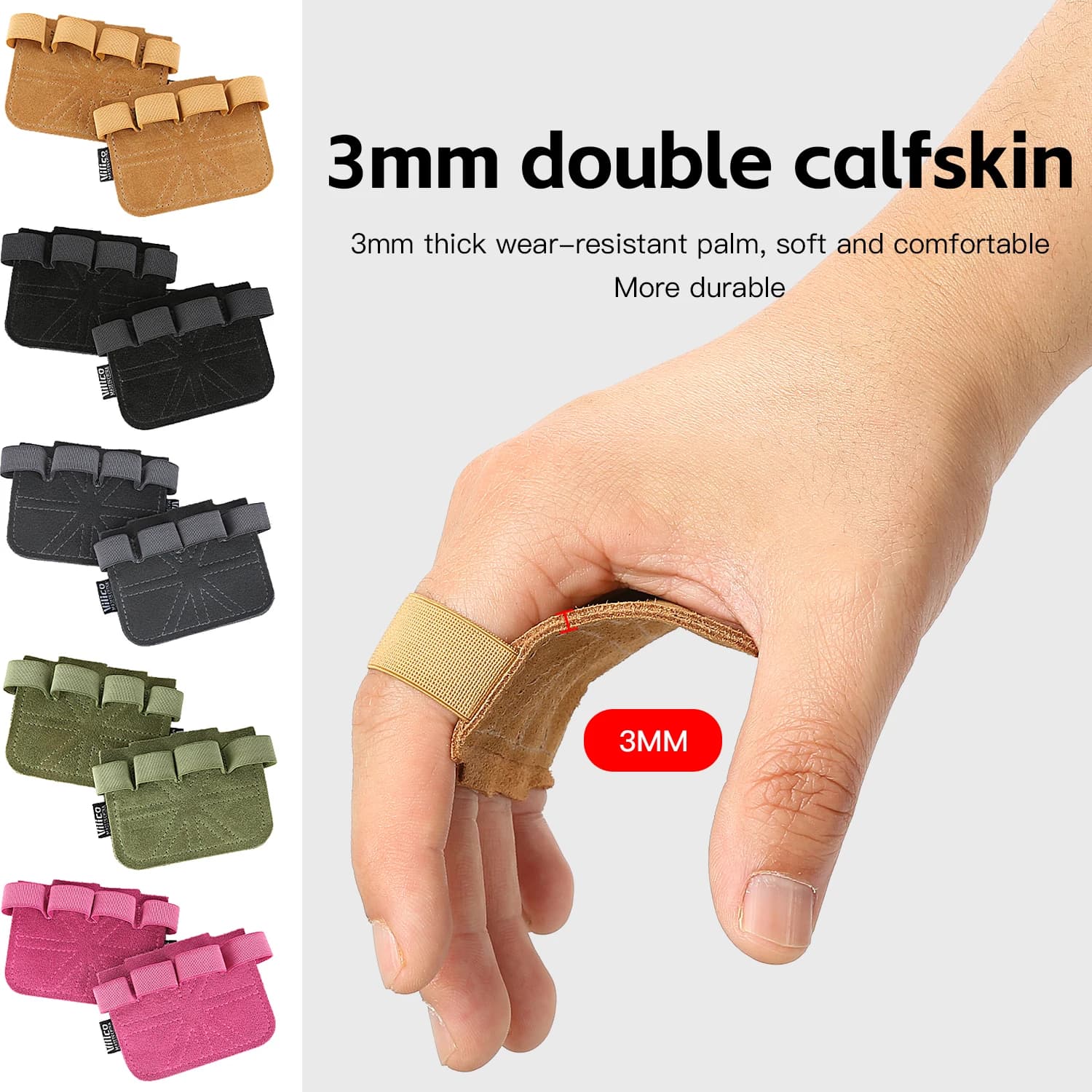 2 PC Fitness Gloves for Powerlifting Breathable Fitness Gloves with Horizontal Bar Fitness Gloves for Women's Leather Weight Lifting