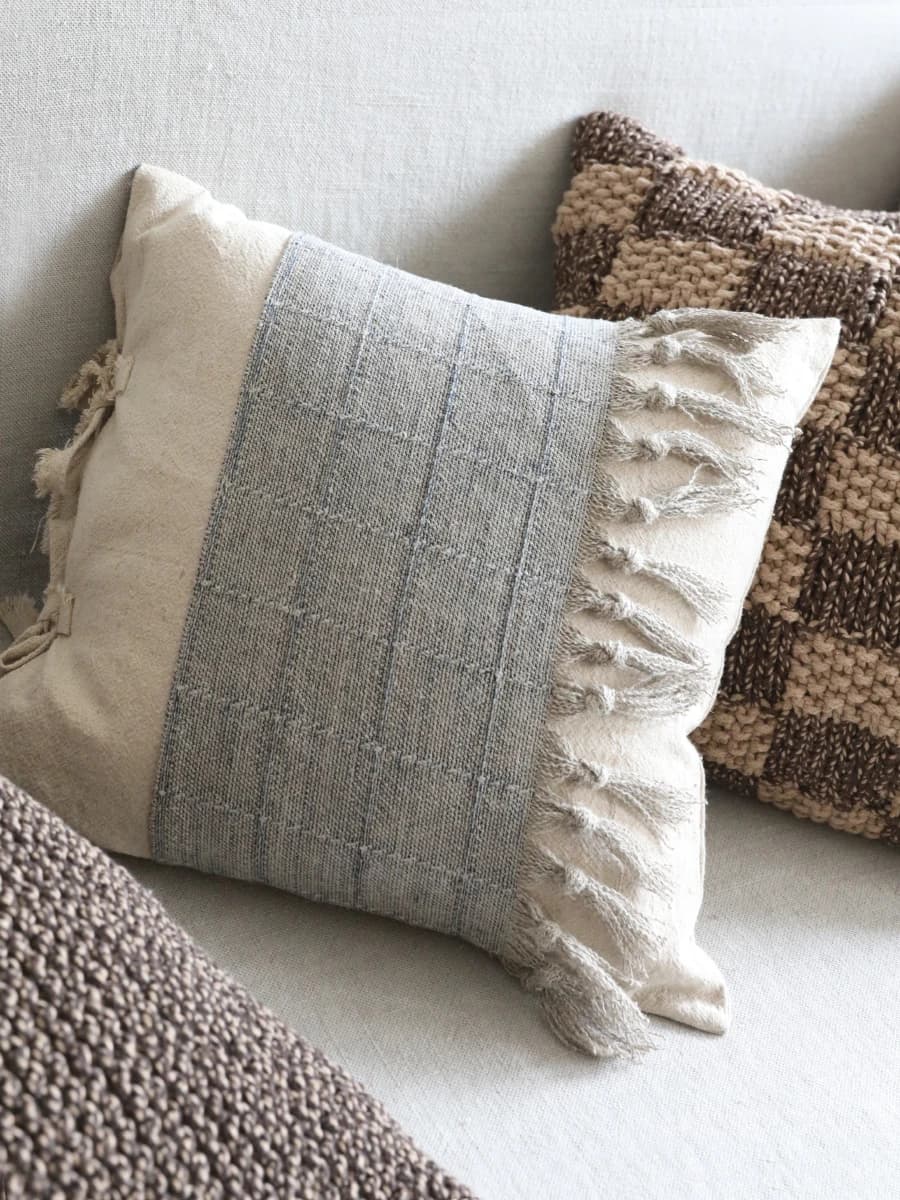 Cuscino Moderno Zen Cinese in Cotone e Lino per Hotel e B&B, con Supporto Lombare Incluso, Fodera per Cuscino Quadrato Candy