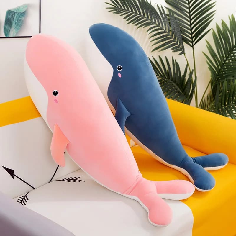 Gigante Lavabile Morbido Peluche Ripiene Balena Giocattolo Oceano Animale Bambola Blu Nero Rosa Balena Gigante Peluche Per I Bambini Compleanno Regalo Del Capretto