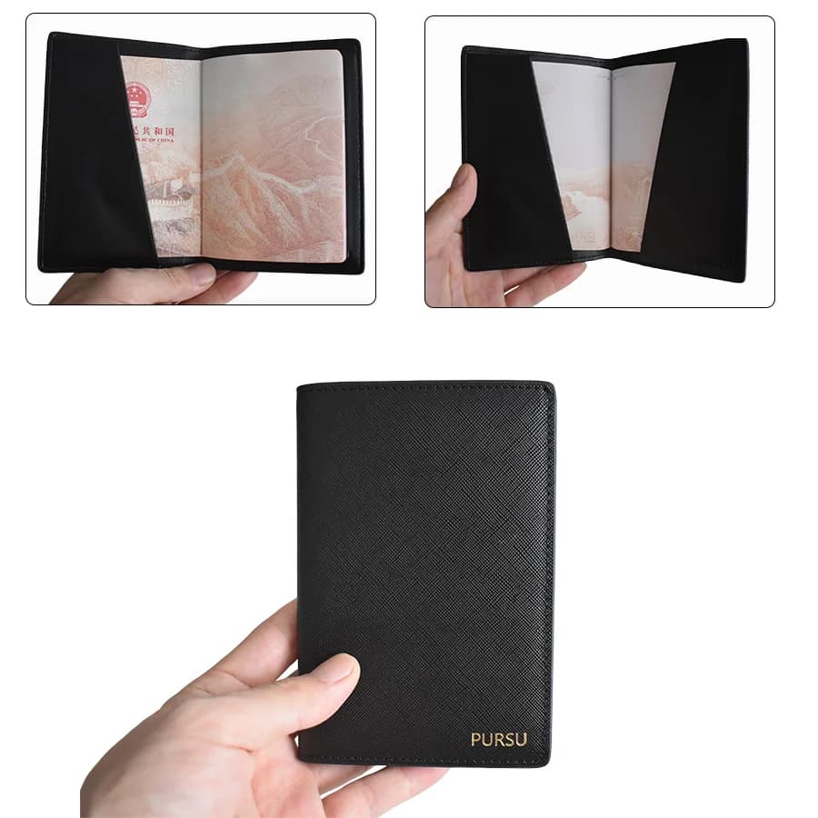 Nuove Eleganti Custodie per Passaporto Donna Uomo, Porta Passaporto, Clip per Biglietti Aerei, Porta Documenti, Carte di Credito e Bancomat, Accessorio da Viaggio