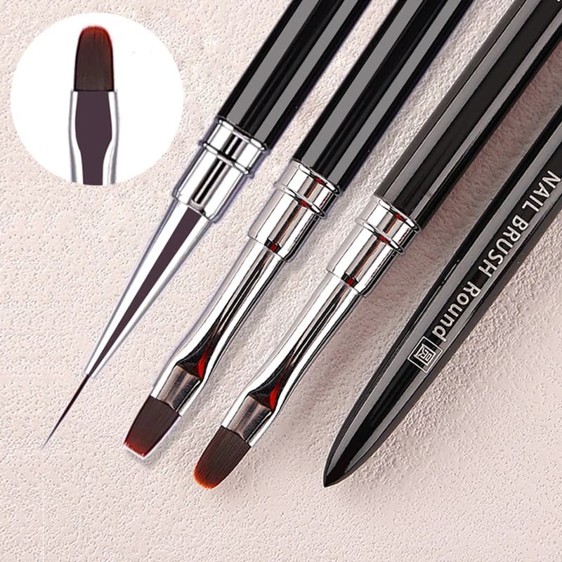 Colla per unghie Penna per fototerapia Penna per gel UV Penna acrilica professionale per nail art Liner Pittura floreale Pennello da disegno Strumenti per manicure