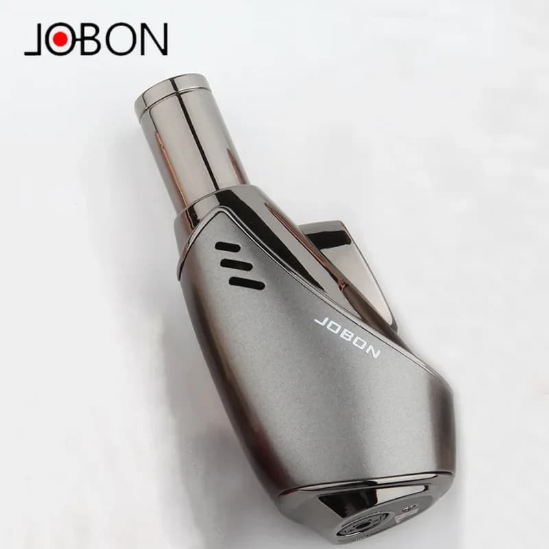 Nuovo JOBON Metallo Gas Butano Accendino Antivento Blu Fiamma Jet Torcia Accendino Turbo Jet Accendini per sigari BBQ Gioielli Pistola per saldatura Regali
