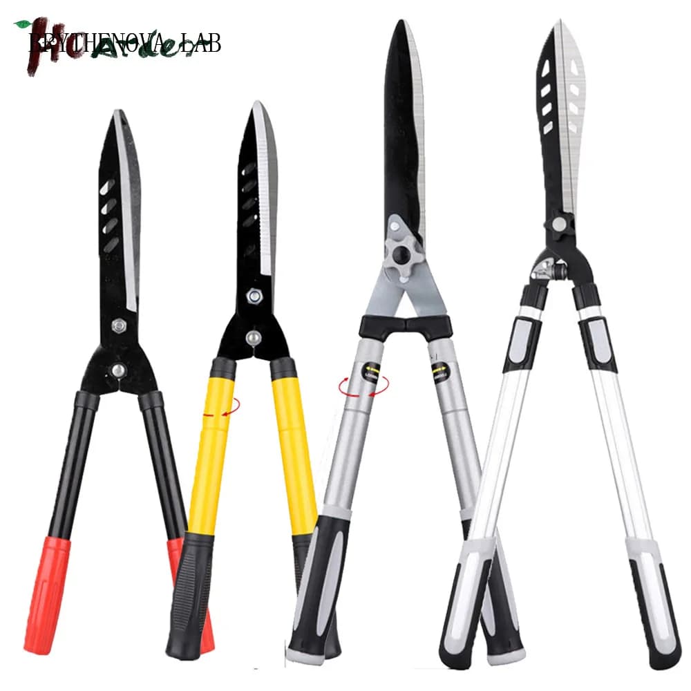 Garden Long Pruner Set Telescopic Hedge Clippers Pruning Soft Shears Plant Branch Cutter Boxwood Trimmer Professional