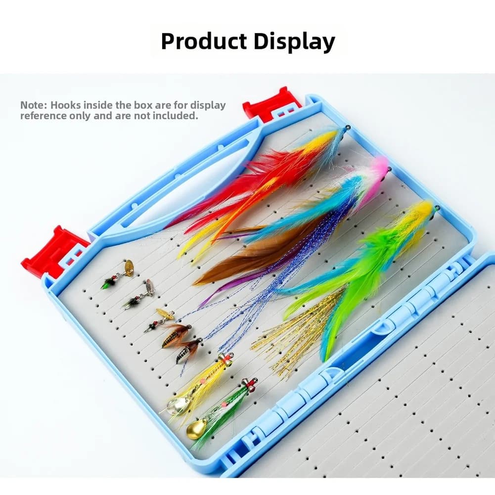 Double Sided Portable Fly Fishing Box Bait Box Large Hook Storage ABS Plastic Bait Fishing Tackle Boxes