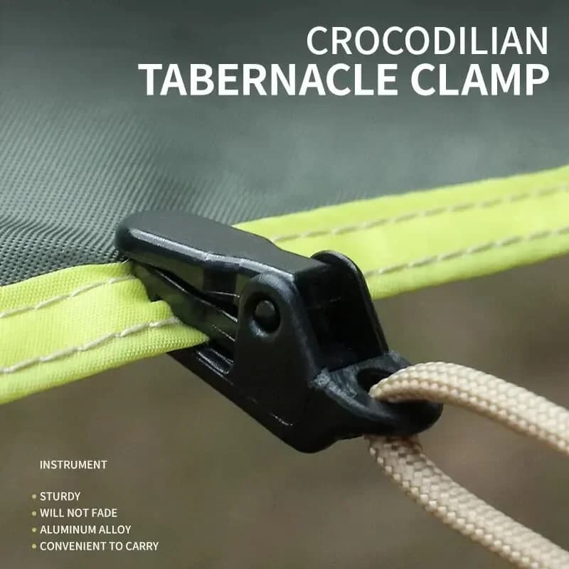 10 pz Tenda Morsetto Tarp Pinze di Campeggio Di Sopravvivenza Stringere Strumento Tende Da Campeggio Tenda Vento Corda Morsetto di Campeggio Ombra Rete di Fissaggio Pinze
