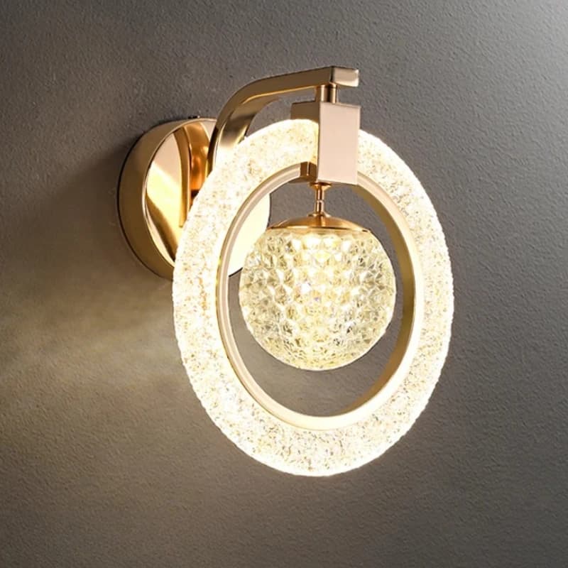 Lampada da parete a LED Illuminazione per interni Decorazione della casa Soggiorno Studio Corridoio Scala Corridoio Camera da letto Comodino Sconce da parete di lusso nordico