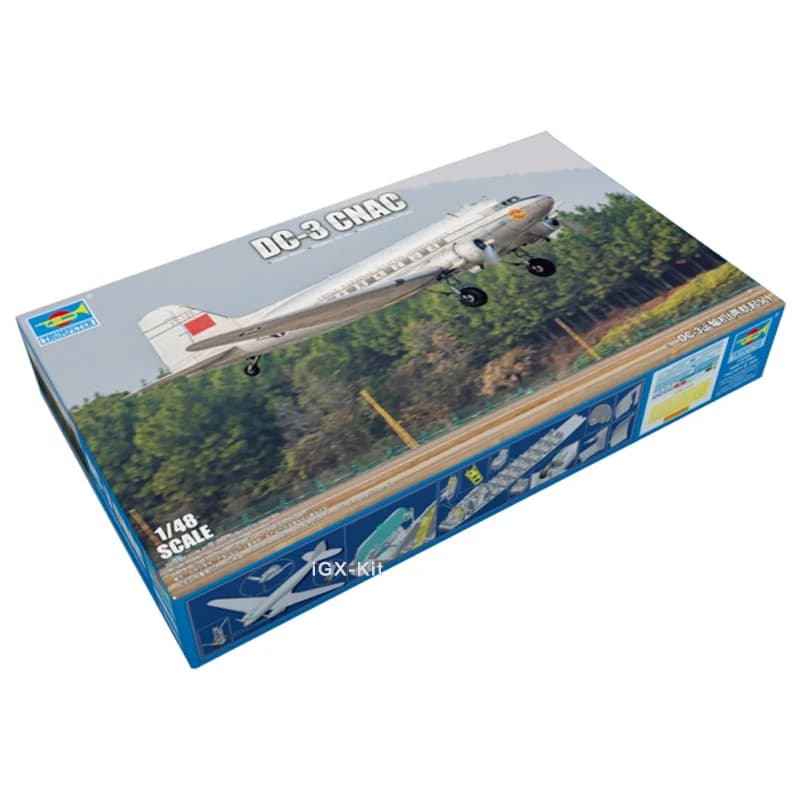 Trumpeter 05813 Scala 1/48 DC3 DC-3 CNAC Aereo da Trasporto Aereo Giocattolo Regalo Artigianato Kit di Costruzione di Modello di Montaggio in Plastica