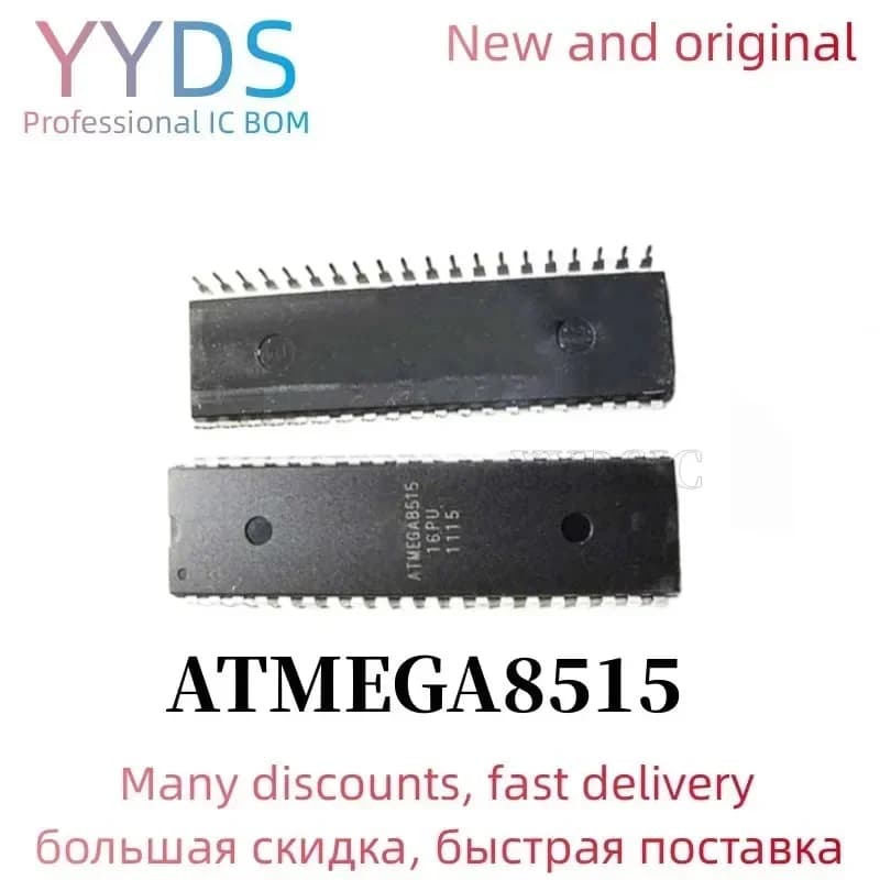 1 PZ ATMEGA8515 ATMEGA8515-16PU DIP IC MCU 8BIT 8KB FLASH 40DIP