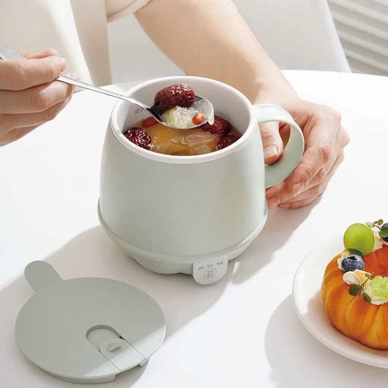 500ml Mini Bollitore Elettrico Ufficio Smart Health Cup Tazza di Riscaldamento Multi-funzione Elettrico Stufato Tazza Casa Latte Caldo Thermos Tazza 220V