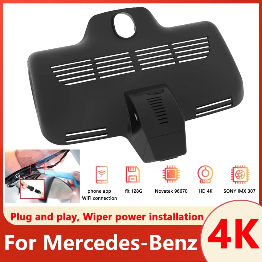 Auto DVR WIFI Videoregistratore Frontale Della Macchina Fotografica UHD Dash Cam Per Mercedes-benz MB Classe C C63 GLC Coupe 220D GlC300 W205 s205 2015-2019