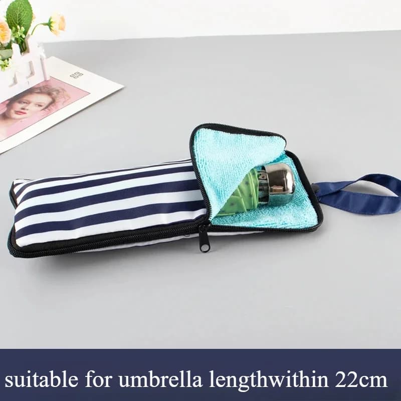 Borsa portaoggetti per ombrellone impermeabile Ombrello portatile riutilizzabile con coulisse Custodia da viaggio Organizzatore Panno assorbente per asciugamani
