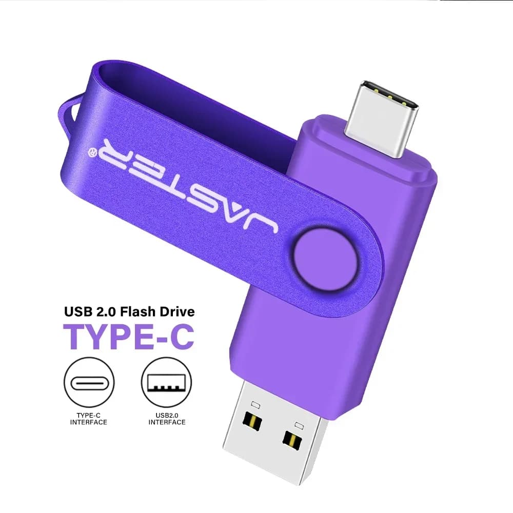 TYPE-C Chiavetta USB 128 GB Capacità reale Pen Drive 64 GB Portachiavi gratuito Memory Stick Regalo aziendale creativo Disco U rosso Blu 32G