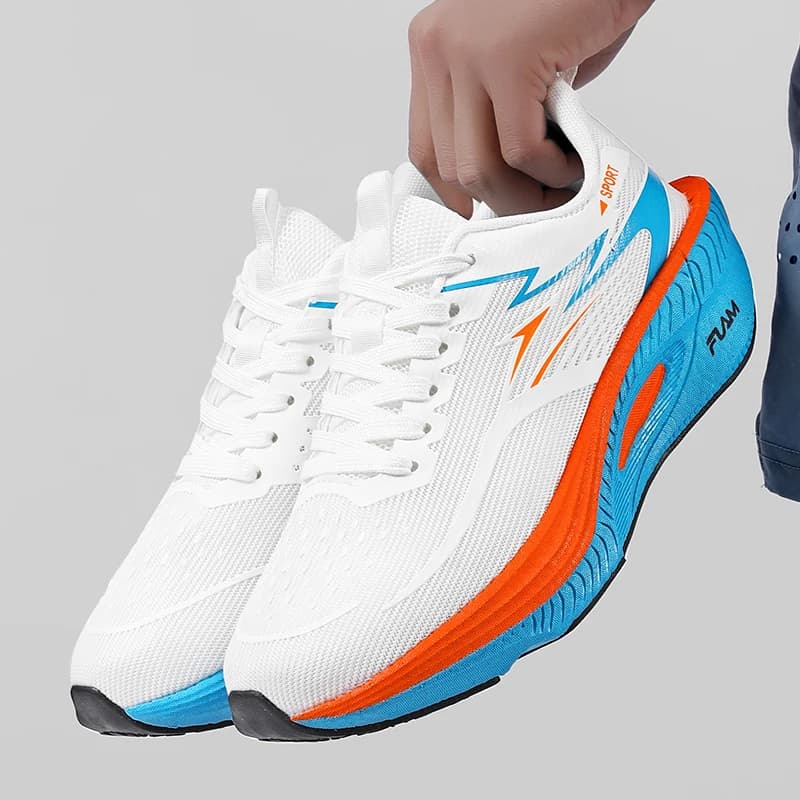 Scarpe da Corsa con Piastra in Carbonio Speciali per Maratona, Sneakers Sportive Traspiranti Leggere e Comode Antiscivolo per Uomo e Donna
