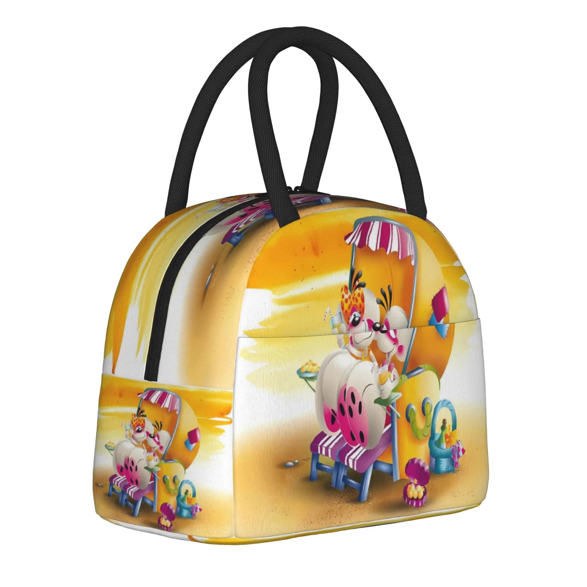 Diddl Diddlina Lunch Bag Retro Lunch Box Travel Portable Thermal Lunch Bags For Women Waterproof Graphic Cooler Bag